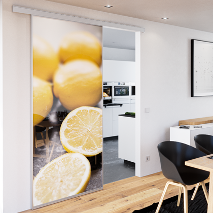 Wunschmotiv Glasfüllung für eine Schiebetür