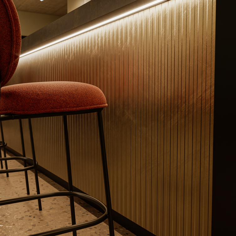 Panneaux Design Sibu LL Lane Metallic Used Sand