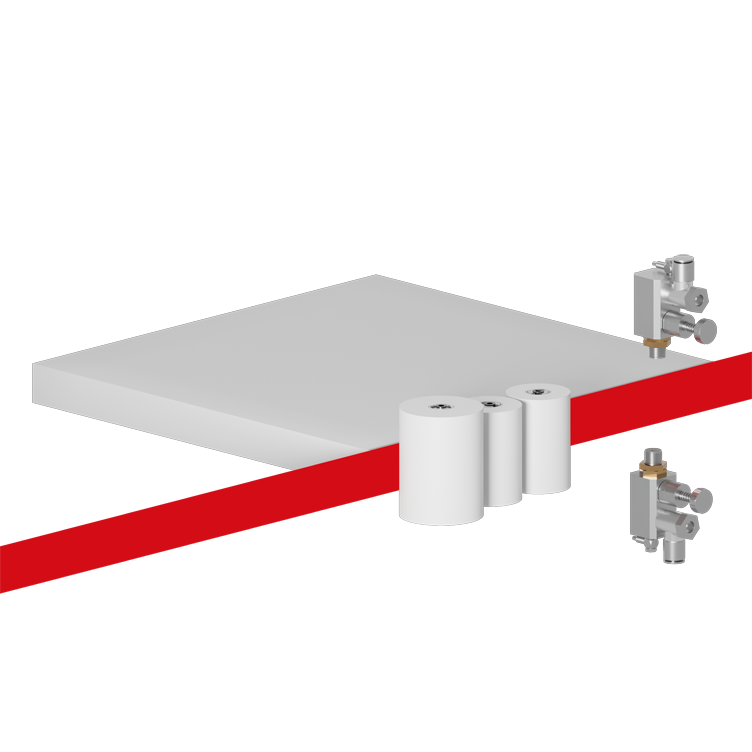 2. Leim- und Druckzone