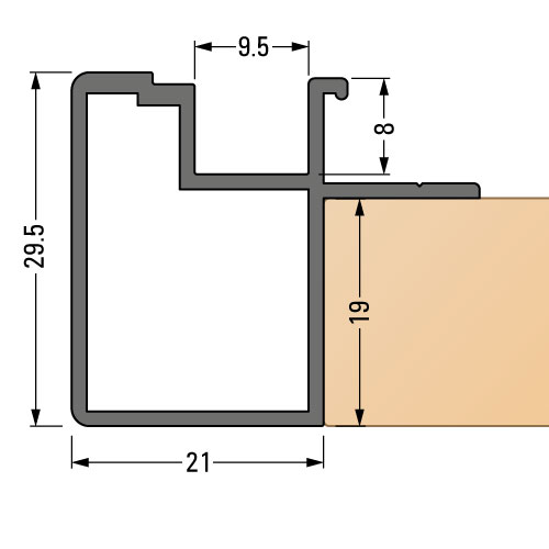 Alu-Light Top Edge - Vorgesetzt