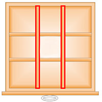 Typ L Längsunterteilung durchgehend