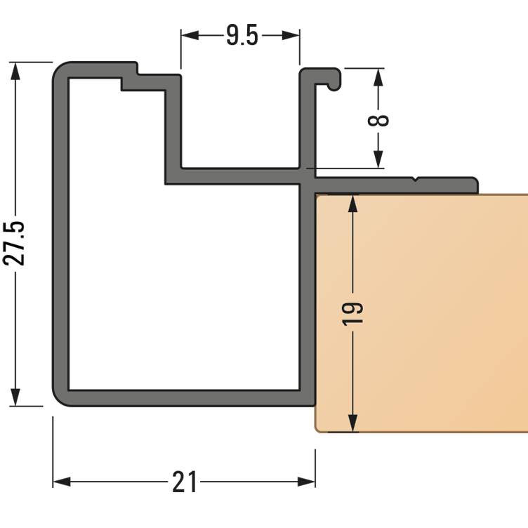 ALU-LIGHT Top - Vorgesetzt