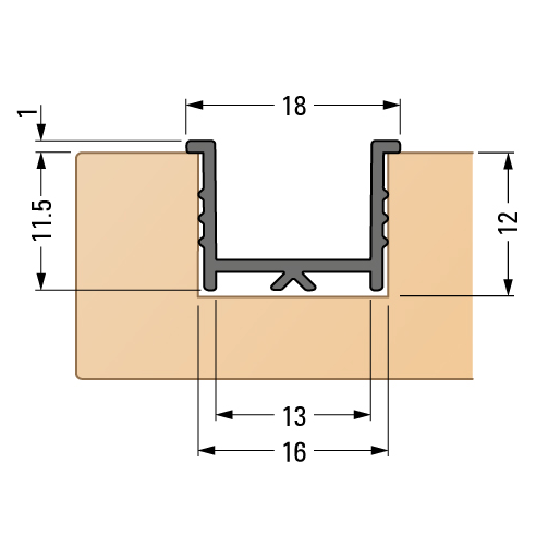 CLASSIC GROOVE (for roller shutter profile 15/12)