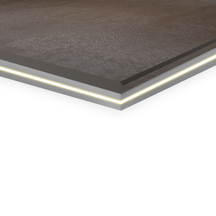 F/S grau (optional mit LED-Kante)