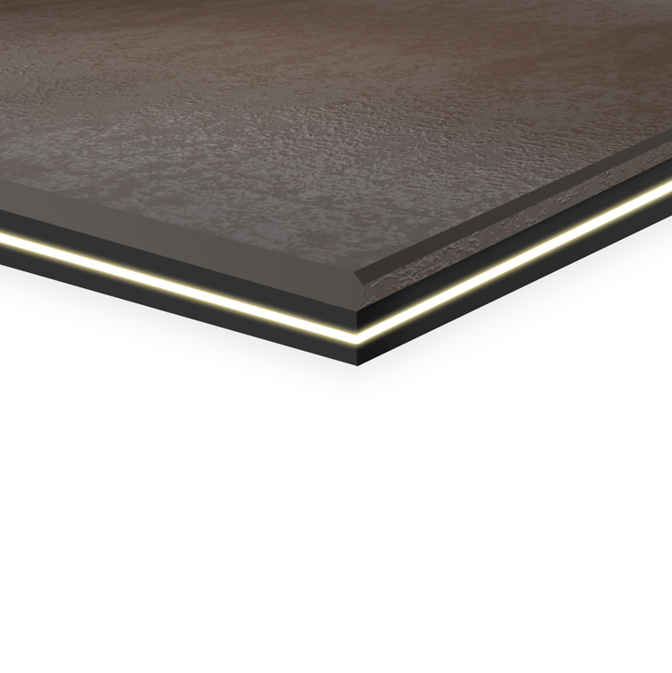 F/S schwarz (optional mit LED-Kante)