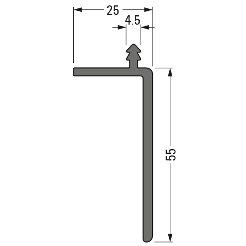 Pilaster Strip 55 mm