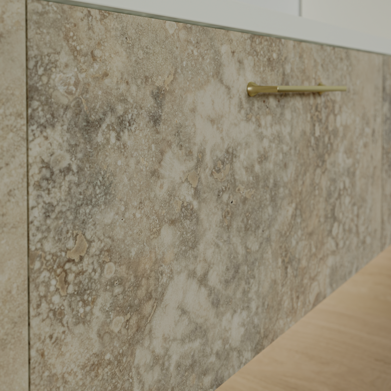 Steinfurnier Buntschiefer Tan