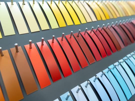 Edging wall plain colours